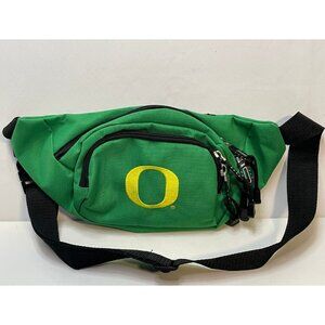 NCAA Oregon Ducks fanny pack bag zippered adjustable waist 13" x 6" green